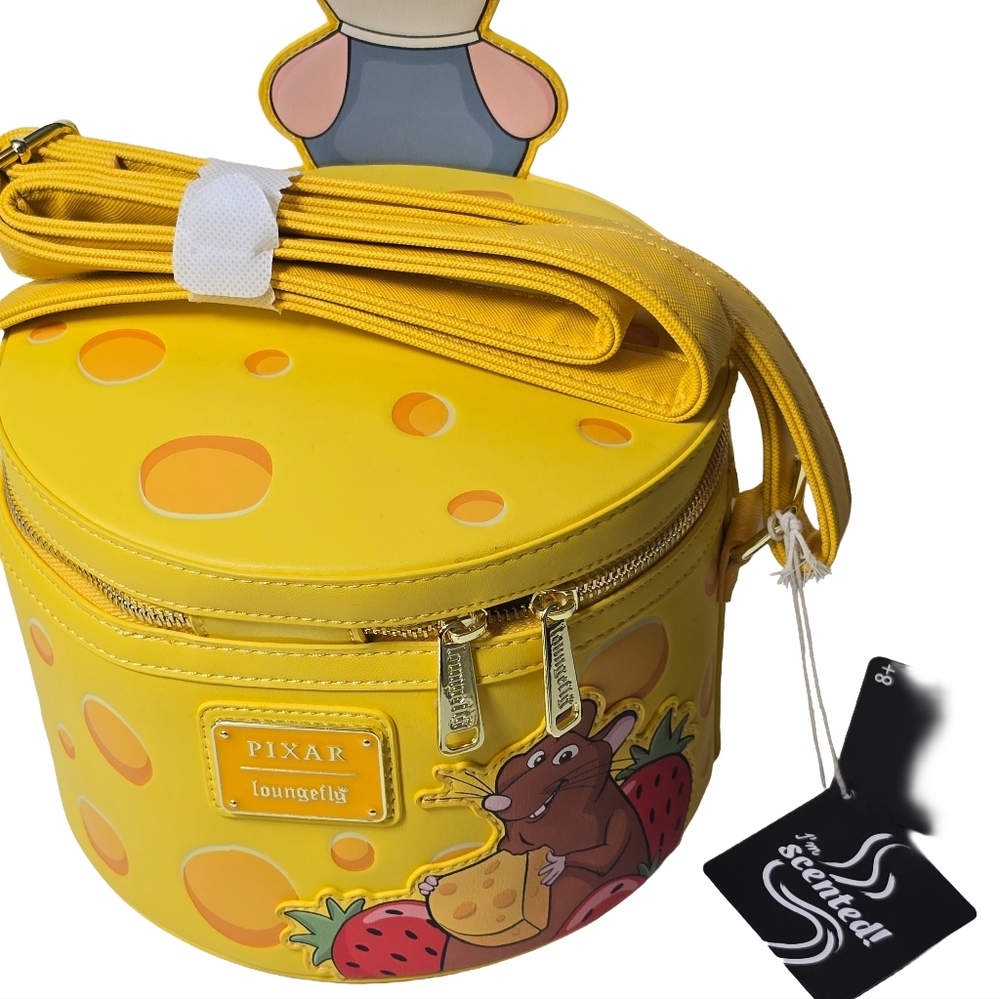 Loungefly Disney Pixar Ratatouille Remy Cheese Crossbody Bag NWT - Picture 2 of 7